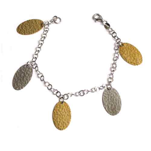 Imagen pulsera plata motivos varios plateado/dorado modelo 1